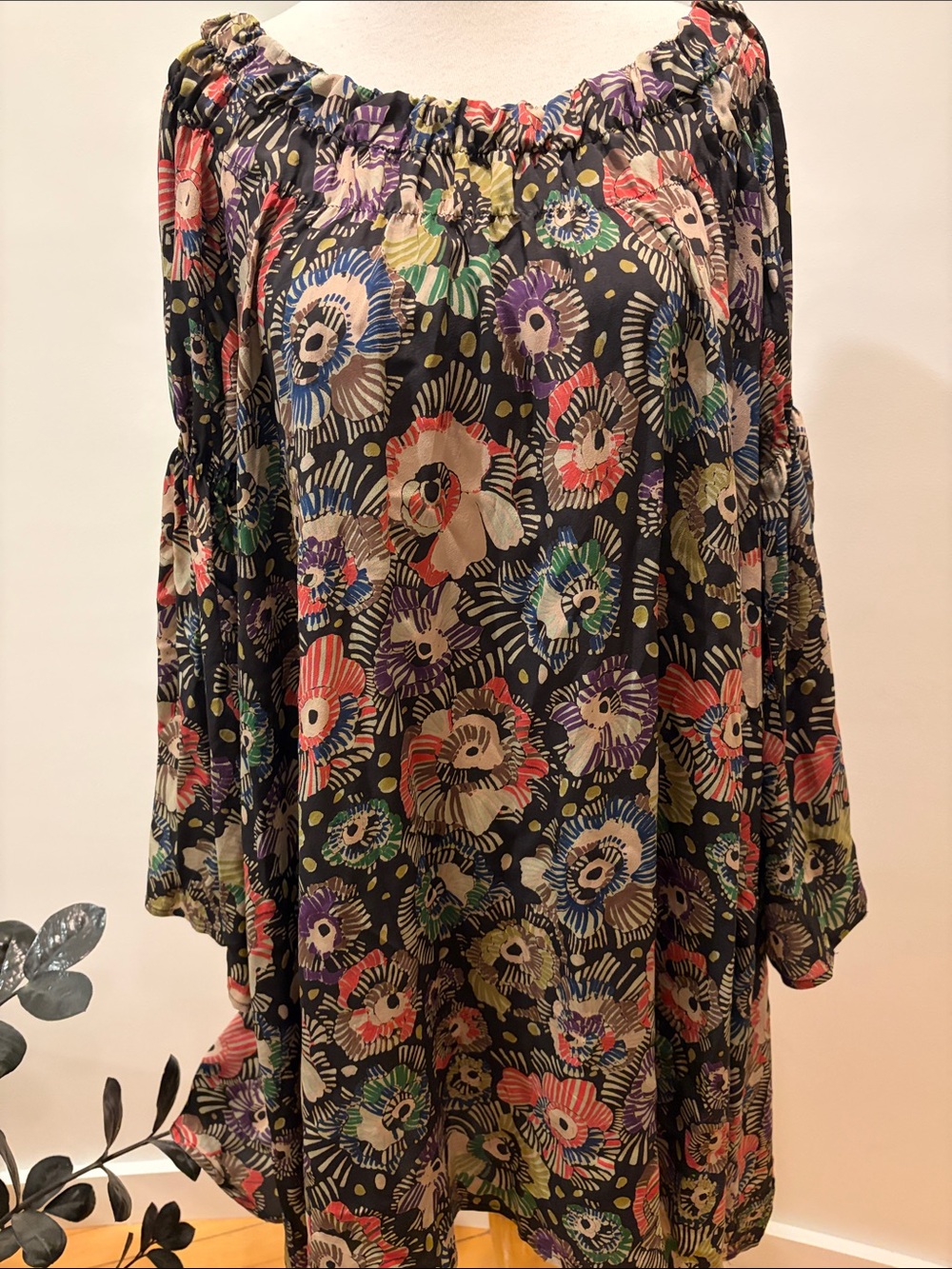 Heike Jarick Floral Print Dress in Multicolor